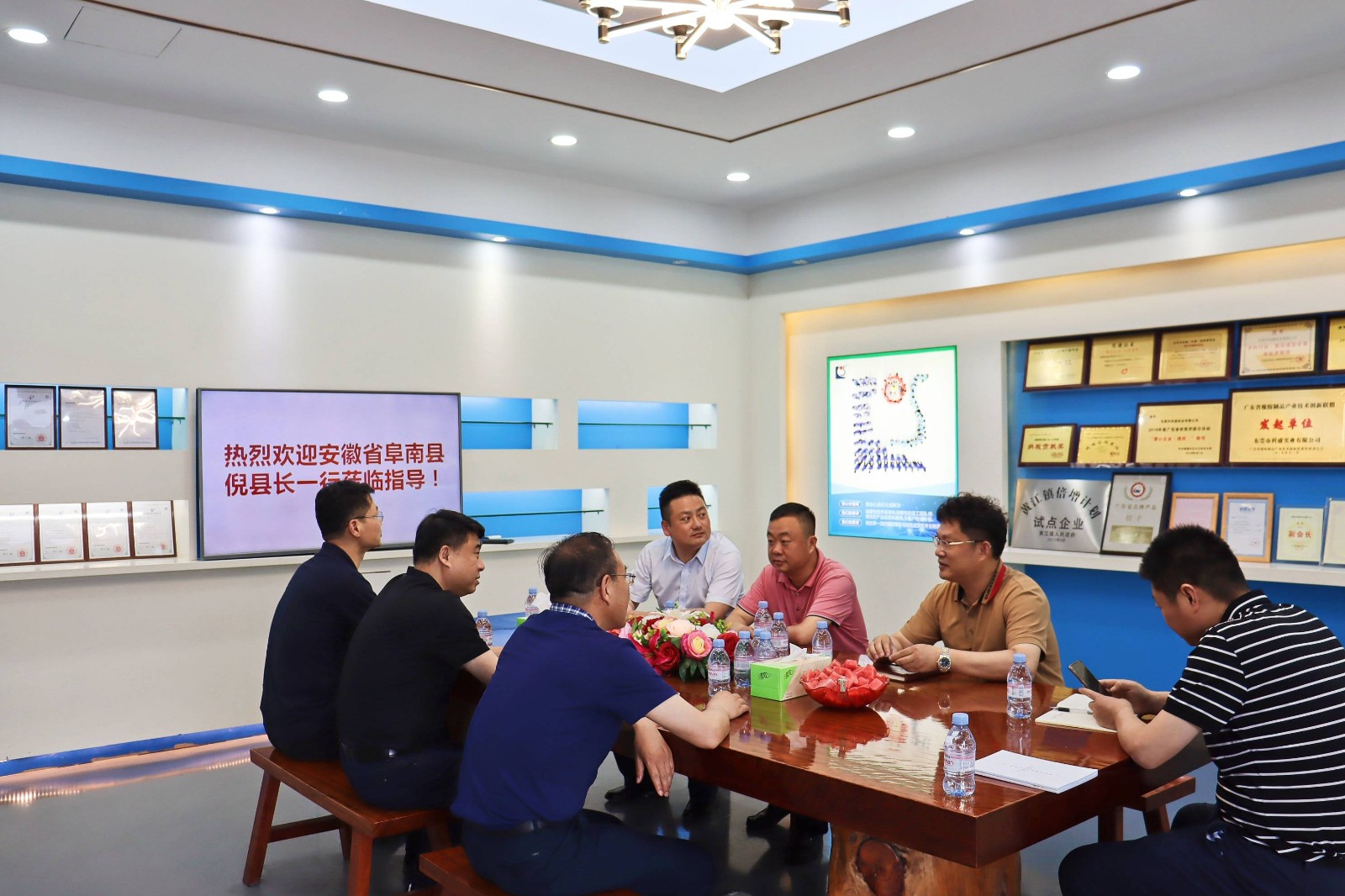 熱烈歡迎安徽省阜南縣倪縣長一行蒞臨指導！